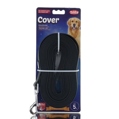 Nobby® Hunde Schleppleine Cover Schwarz 5 Meter