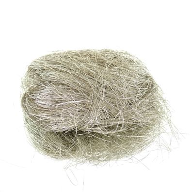 Weihnachtslametta Perle Beige gestanzt aus Kunststoff - 20 Gramm
