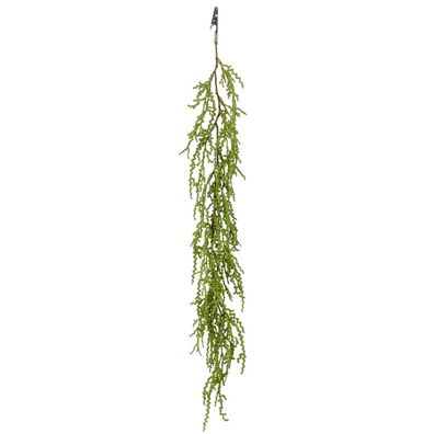 GASPER Sukkulenten Ranke Grün mit Krokodilklemme 57 cm - Kunstpflanzen