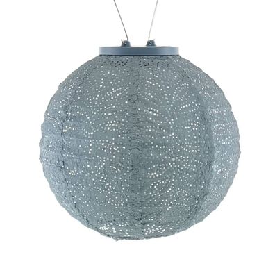 LUMIZ Solarlampe Folia rund Ø 20 cm grau-balu