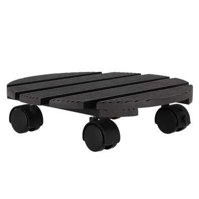 Esschert Design Pflanzenroller Outdoor rund mit Rillen Ø 28 cm - WPC