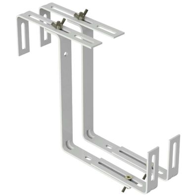 Geli 2 Blumenkastenhalter TYP D Weiß 2-fach verstellbar