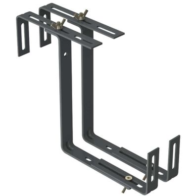 Geli 2 Blumenkastenhalter TYP D Anthrazit 2-fach verstellbar