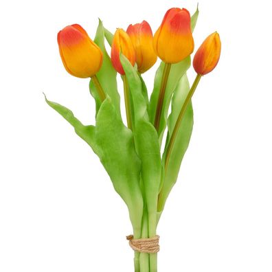 GASPER Tulpenbund Orange 31 cm - Kunstblumen