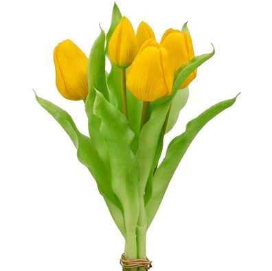 GASPER Tulpenbund Gelb 31 cm - Kunstblumen