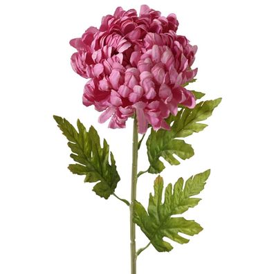 Everlands Chrysantheme Großblumig Rosa Ø 15 cm 74 cm - Kunstblumen
