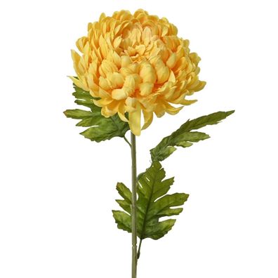 Everlands Chyisantheme Großblumig Gelb Ø 15 cm 74 cm - Kunstblumen