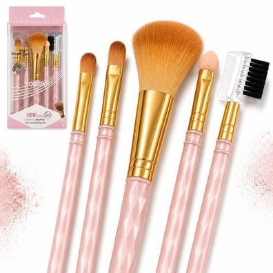 5-teiliges Make-up-Pinsel-Set, multifunktional, pink