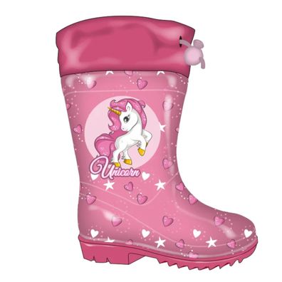 Unicorn Kinder Regenstiefel Wasserdichte Gummistiefel mit Motivdruck