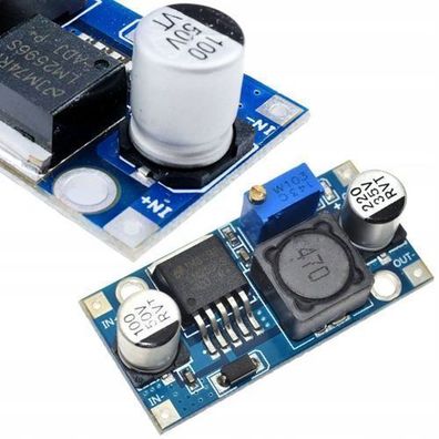 Rosfix DC-DC Step-Down Modul LM2596S – 1.5–35V 3A | 92% Effizienz, 43x20x14mm