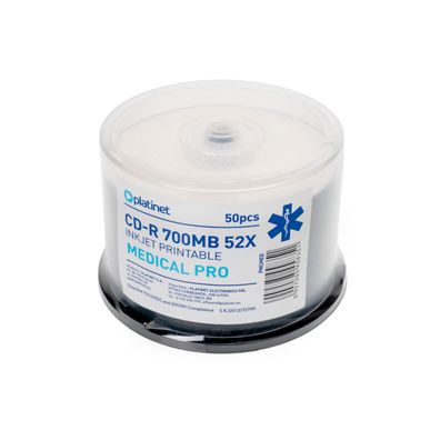 Platinet Medical Pro CD-R 700 MB 52x Inkjet bedruckbar 50er Spindel