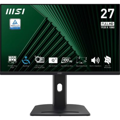 68,6 cm (27") 1920 x 1080 Pixel MSI 9S6-3PC39M-053 16:9 Full HD IPS 4 ms 100 Hz Displ