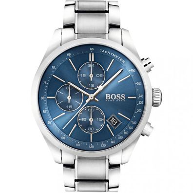 Boss Grand Prix Chronograph 1513478 Herrenuhr Edelstahl Silber Neu OVP