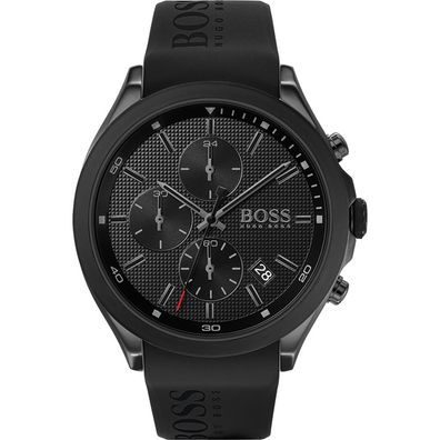 Boss Velocity Chronograph 1513720 Herrenuhr Edelstahl Schwarz Neu OVP