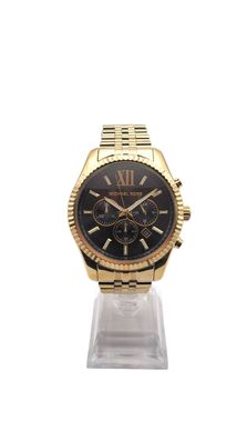 Michael Kors Lexington Chronograph MK8286 Herrenuhr Edelstahl Gold Neu OVP