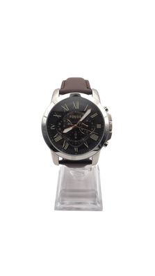 Fossil Grant Chronograph FS4813 Herrenuhr Edelstahl Silber Neu OVP
