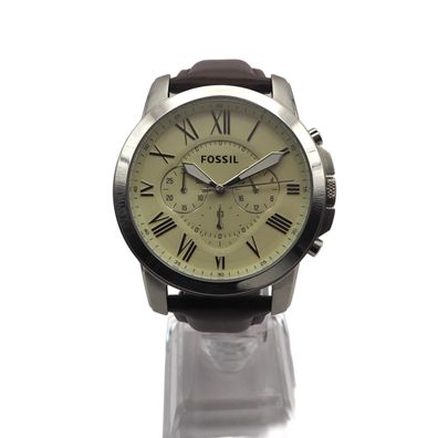 Fossil Grant Chronograph FS4735 Herrenuhr Edelstahl Silber Neu OVP