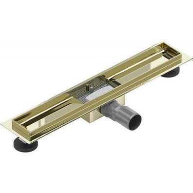 Mexen Flat Ablaufgehäuse für lineare Duschabläufe 50 cm, Gold - 1515050