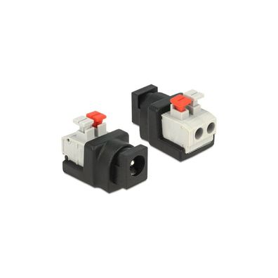 Delock DELOCK Adapter Terminalblock 2Pin -> DC 2,1 x 5,5mm Buchse