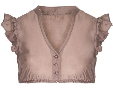 Dirndlbluse Leda Flügelarm schilf - Größe: 30