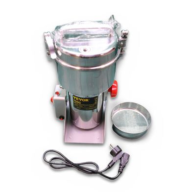 VEVOR Elektrische Getreideméhle 750 g Gewérzméhle Kaffeeméhle Edelstahl 1800 W