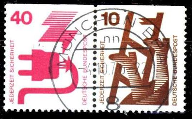 BRD BUND Zusammendruck Nr W47 zentrisch gestempelt WAAGR PAA X14CC8A