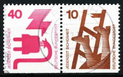 BRD BUND Zusammendruck Nr W48 zentrisch gestempelt WAAGR PAA X5F3396