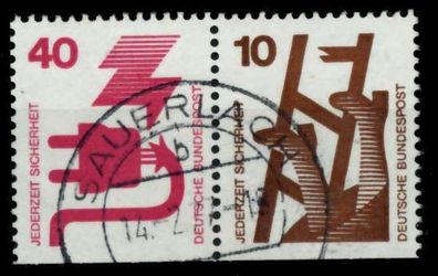 BRD BUND Zusammendruck Nr W48 zentrisch gestempelt WAAGR PAA X96DA22