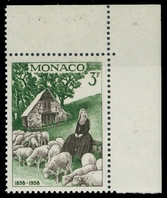 MONACO 1958 Nr 592 postfrisch ECKE-ORE X3BA6FA