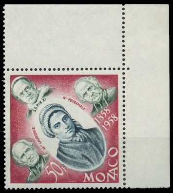 MONACO 1958 Nr 599 postfrisch ECKE-ORE X3BA7EA