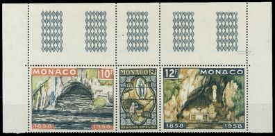 MONACO 1958 Nr 594 + 595 596 postfrisch 3ER STR ORA SF11576