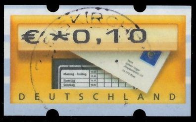 BRD BUND Automatenmarken 2002 Nr ATM 5-1-0010 Z X3CD156