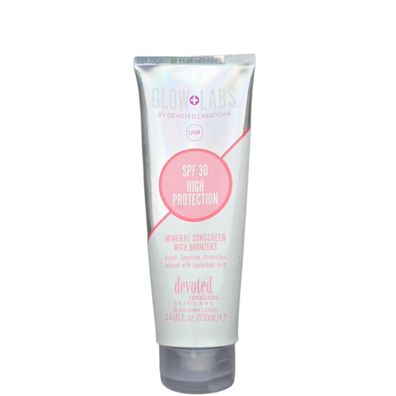 Devoted Creations/Glow+Labs SPF30 Mineral Sunscreen+Bronzer 100ml/Sonnenschutz