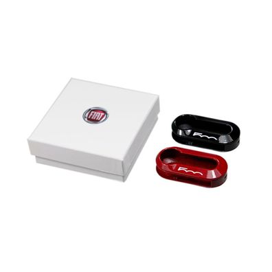 Original Fiat Key Schlüssel Cover Set schwarz + rot Fiat 500 500C OE 50927024