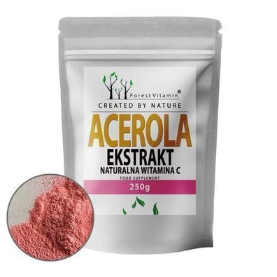 Acerola Pulver 250g - Natürlich Vitamin C - Ascorbinsäure - Forest Vitamin