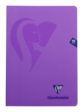 Clairefontaine Mimesys Heft A4 48 Bl lin+R sort