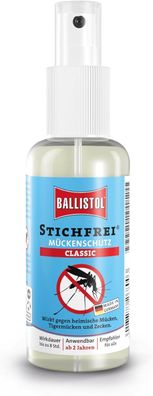 Ballistol 26800 Stichfrei Mückenschutz 100ml Spray - Insekten-Spray – 8h Schutz vor B