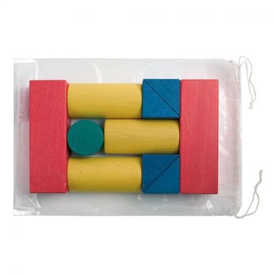 10 Bauklötze - bunt - 50mm