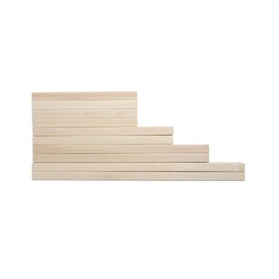 10 Quaderbausteine - natur - 33mm