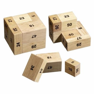 100er Kiste - 9 Puzzleteile - Denkspiel - Knobelspiel - Geduldspiel