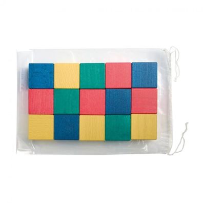 15 Bauklötze - bunt - 50mm