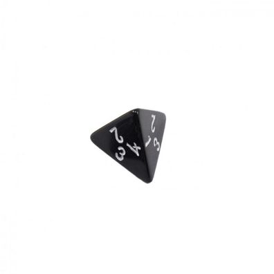 4-seitiger Würfel - Tetraeder - W4 - schwarz