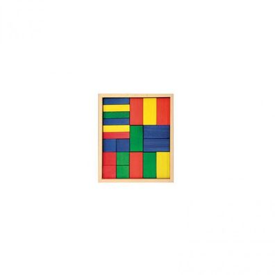 42 Bausteine im kleinen Kasten - bunt - 50mm