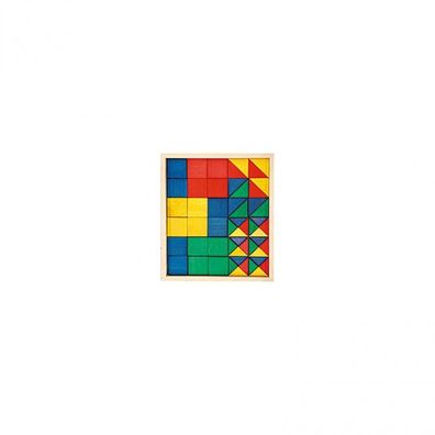 54 Bausteine im kleinen Kasten - bunt - 50mm