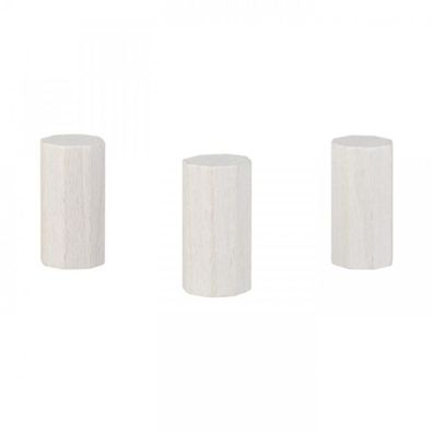 Achteckstein Hancock - 15x30mm - weiss