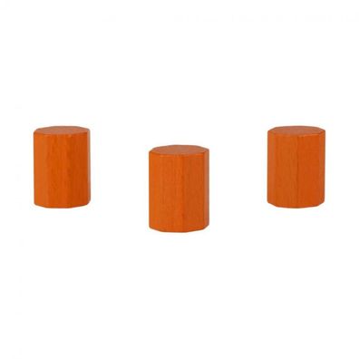 Achteckstein Landmark - 15x20mm - orange