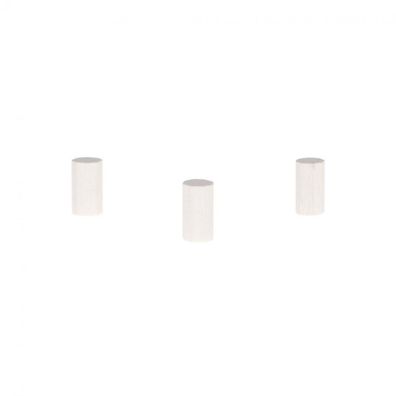 Achteckstein Sky - 8x15mm - weiss