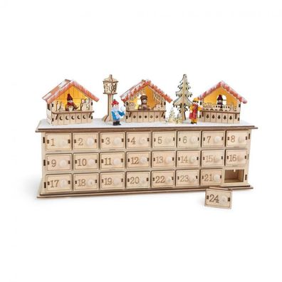 Adventskalender aus Holz Weihnachtsbasar