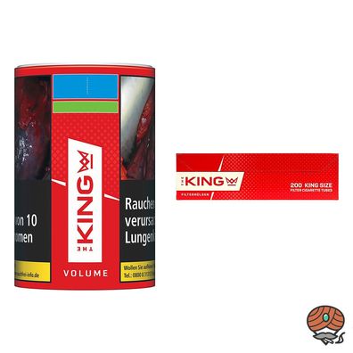 The King Red Volumentabak 90g Dose, Hülsen