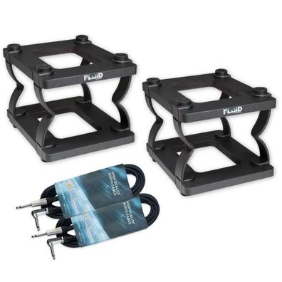 Fluid Audio Boxenstative DS5 1 Paar mit zwei Kabel